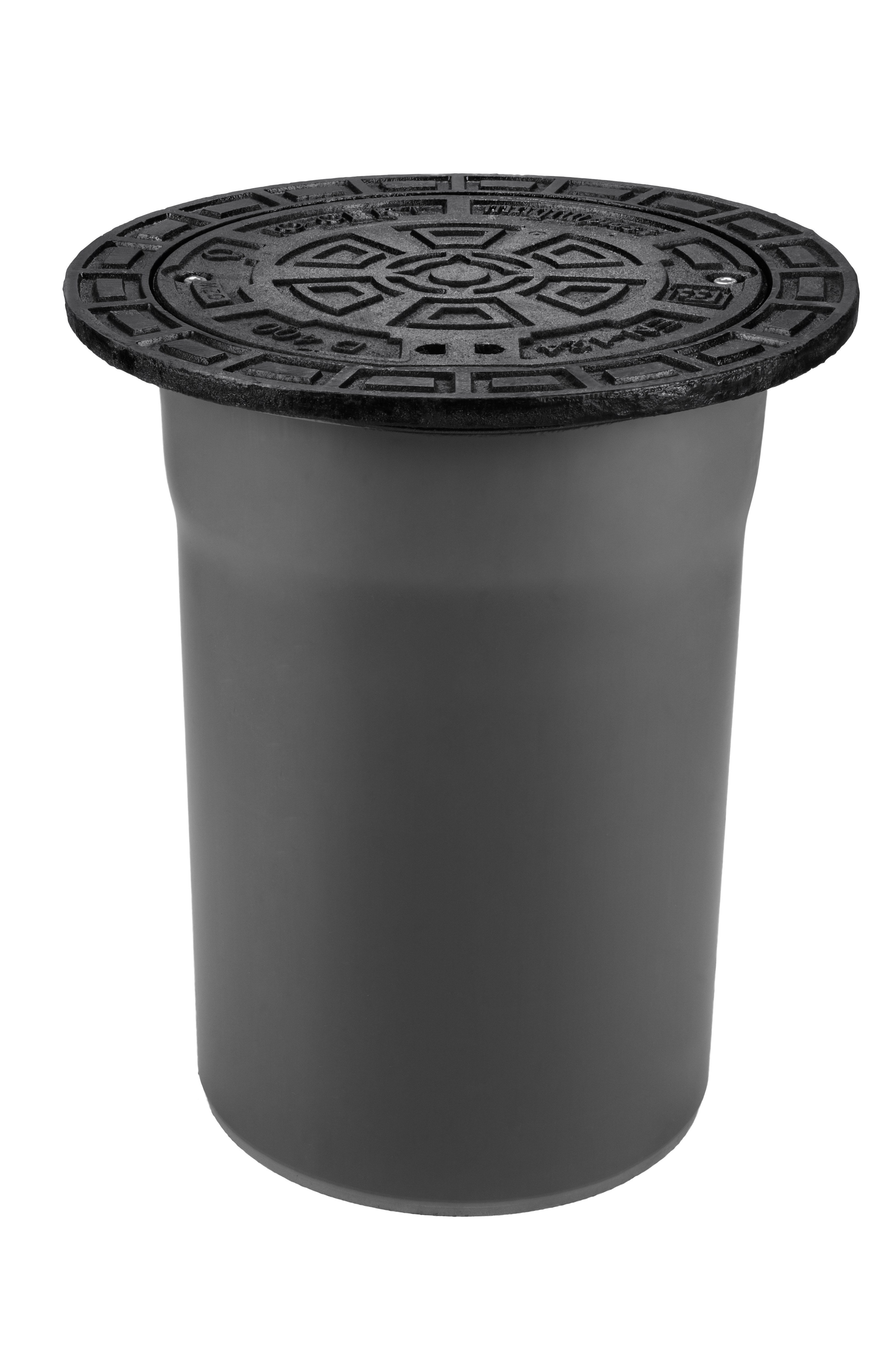 Teleskop B125 - 12,5t z pokrywą pełną żeliwną TL-400 z rurą teleskopową do RWK 425  | MAGNAPLAST 35411