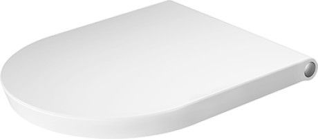Deska WC zdejmowana DURAVIT White Tulip ceramiczna zawiasy stalowe 37.1 x 46.5 cm biały alpin | 0027090000