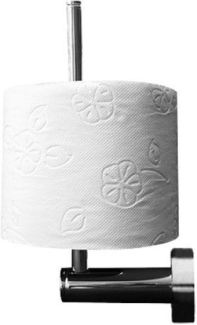 Uchwyt na zapasowy papier toaletowy DURAVIT D-Code wysokość 220 mm chrom | 0099151000