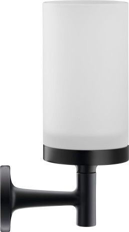 Szklanka DURAVIT Starck T z uchwytem ściennym 173x65 mm czarna matowa | 0099314600