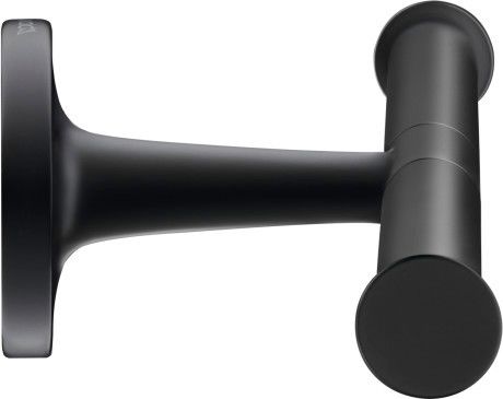 Uchwyt na papier toaletowy podwójny DURAVIT Starck T 255 x 76 mm czarny mat  | 0099384600