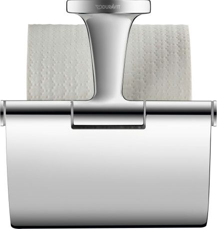 Uchwyt na papier toaletowy DURAVIT Starck T z pokrywą 125x131 mm chrom | 0099401000