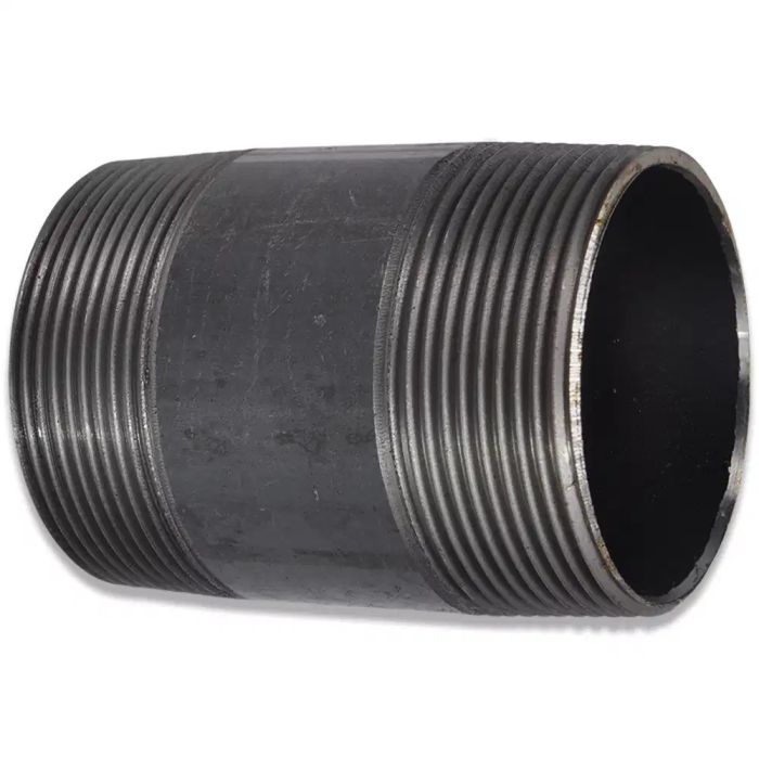 Króciec stalowy czarny dwustronnie gwintowany 1/2" x 200 mm GZ INDURA | 012200104