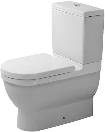 Miska toaletowa ceramiczna z powłoką WonderGliss DURAVIT Starck 3 stojąca bez spłuczki 37 x 66 cm biały alpin | 01280900001