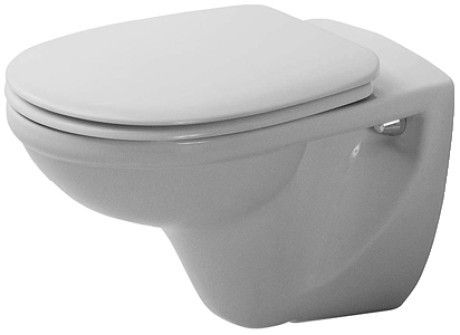 Miska toaletowa ceramiczna DURAVIT D-Code wisząca lejowa 35.5 x 56 cm biały alpin  | 0184090000