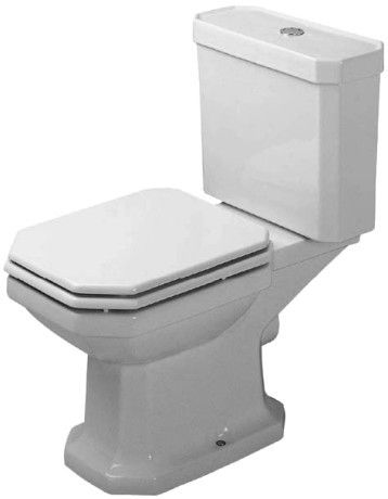 Miska toaletowa ceramiczna z powłoką WonderGliss DURAVIT 1930 stojąca bez spłuczki 35.5 x 66.5 x 39 cm biały alpin | 02270900001