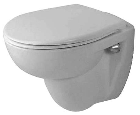 Miska toaletowa ceramiczna DURAVIT DuraPlus wisząca lejowa 36 x 46 cm biały alpin | 0228090000