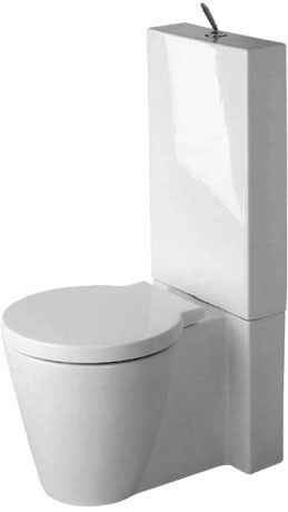 Miska toaletowa ceramiczna DURAVIT Starck 1 stojąca bez spłuczki 41.5 x 64 x 38.5 cm biały alpin | 0233090064
