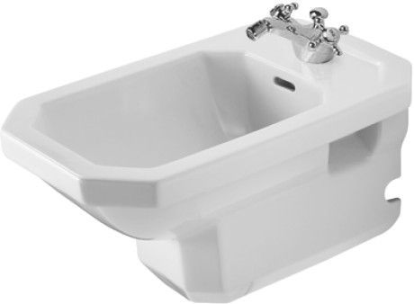 Bidet ceramiczny z powłoką WonderGliss DURAVIT 1930 wiszący 36 x 40 x 58.5 cm biały alpin | 02661000001