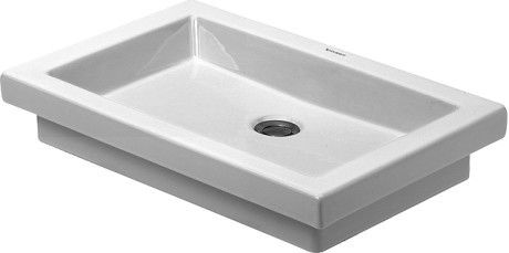 Umywalka DURAVIT 2nd floor nablatowa bez otworu 580 x 415 mm biały alpin  | 0317580000