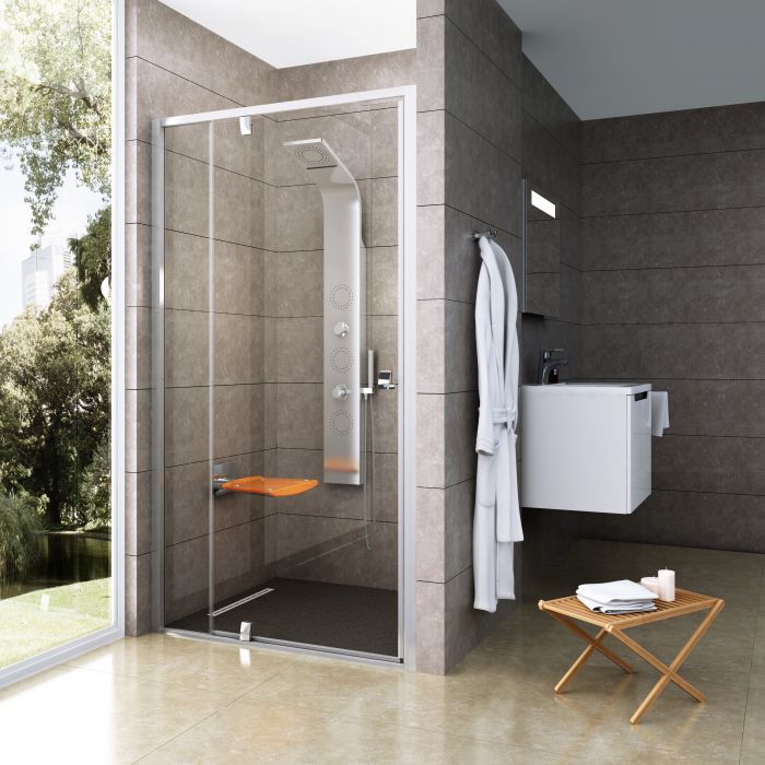 Drzwi obrotowe RAVAK Pivot PDOP2-120 1200 x 1900 mm alubright szkło hartowane transparent bez powłoki | 03GG0C00Z1