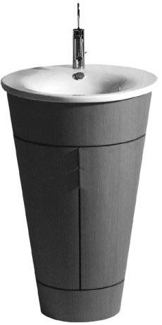 Umywalka ceramiczna DURAVIT Starck 1 meblowa z otworem z przelewem z półką na baterię 580 x 580 mm biały alpin  | 04065800001