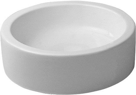 Umywalka ceramiczna DURAVIT Starck 1 stawiana szlifowana bez otworu bez przelewu 460 x 460 mm biały alpin z powłoką WonderGliss | 04454600001