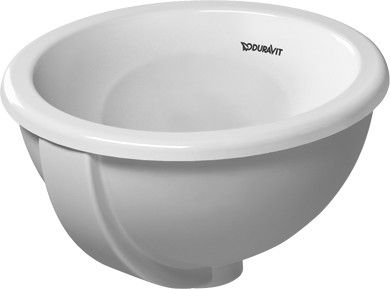Umywalka ceramiczna DURAVIT Architec Bali do montażu od góry blatowa okrągły 335 x 335 x 195 mm biała bez powłoki | 0473340000