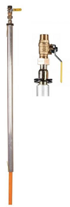 Przyłącze gazu proste polietylenowe 25 x DN 15 1500 mm WEBA | 0530002557