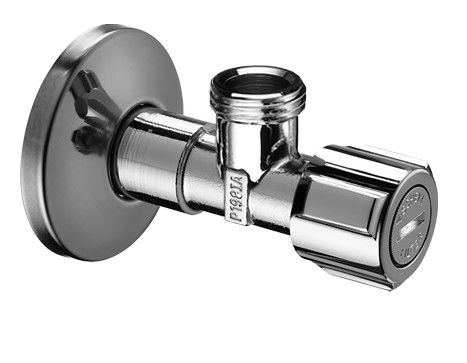 Zawór regulacyjny kątowy chrom SCHELL 1/2" x 1/2" GZ x GZ z filtrem