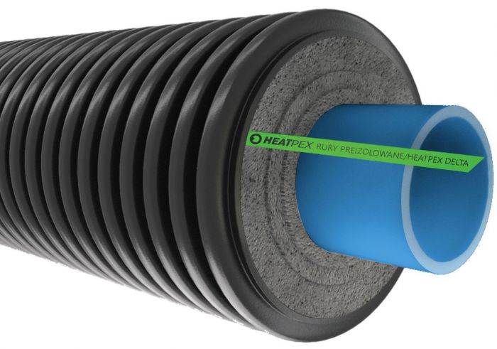 Rura preizolowana pojedyncza do instalacji wodociągowych i przemysłowych 40 x 3,7 110 mm HEATPEX DELTA PE | 72111004000W
