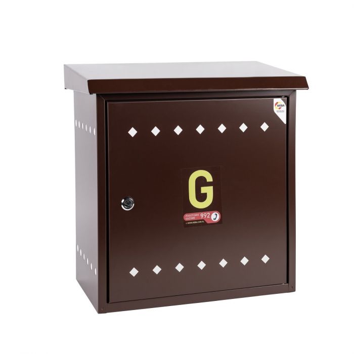 Skrzynka gazowa metalowa brąz 450 "x"x 450 "x"x 250 mm WEBA | 0625045042