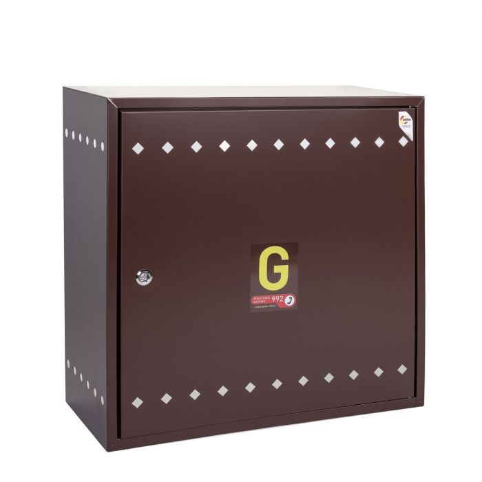 Skrzynka gazowa metalowa brąz 600 "x"x 600 "x"x 250 mm WEBA | 0625060052