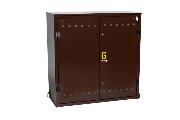 Skrzynka gazowa metalowa brązowa 1000 x 1000 x 400 mm WEBA | 0625100042