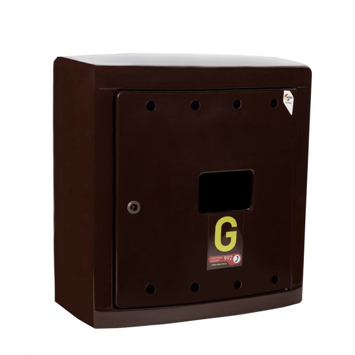 Skrzynka gazowa wolnostojąca 600 x 600 x 250 mm z laminatu brąz