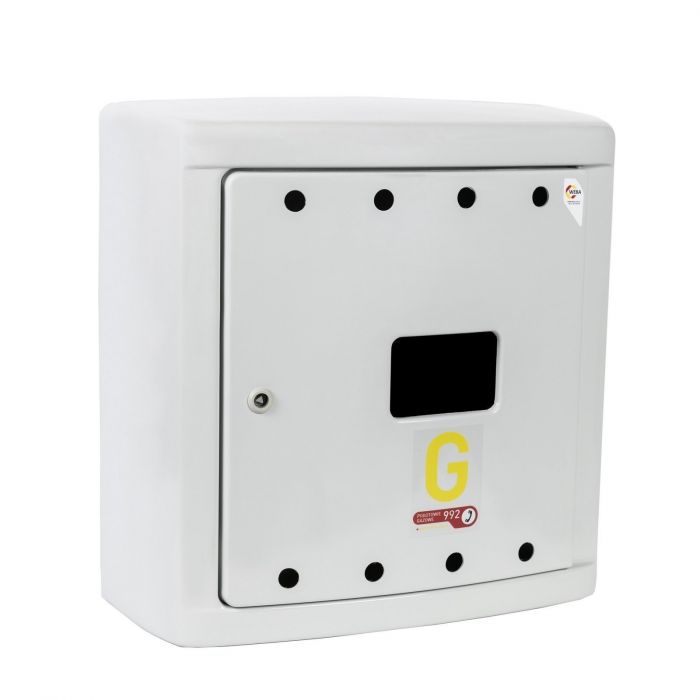 Skrzynka gazowa z laminatu popiel 600 "x"x 600 "x"x 250 mm WEBA | 0630060023