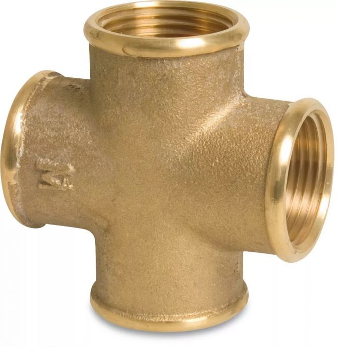 Czwórnik gwintowany mosiężny GW 3/4"
