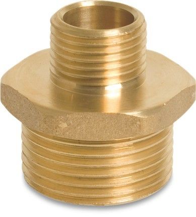 Nypel gwintowany redukcyjny mosiężny GZ 1 1/2" x 1"