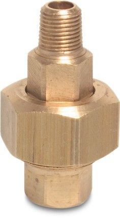 Śrubunek gwintowany stożkowy mosiężny GW x GZ 1 1/4"