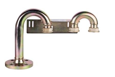 Monozłącze pod gazomierz G4/G6 z łukiem z prawej strony 130 mm DN32 x 5/4" WEBA | 0820000592