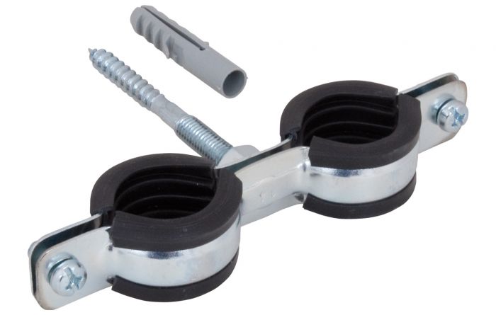 Obejma podwójna Cobra z okładziną EPDM 3/8" 15-18 mm