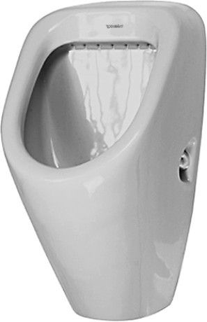 DuraPlus pisuar ceramiczny dopływ osłonięty, odpływ pionowy lub poziomy 34.5 x 31.5 x 61.5 cm biały alpin