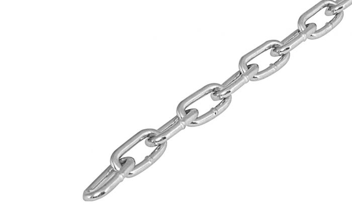 Łańcuch stal nierdzewna długie oczka BIS 30 m 26 x 5,4 mm