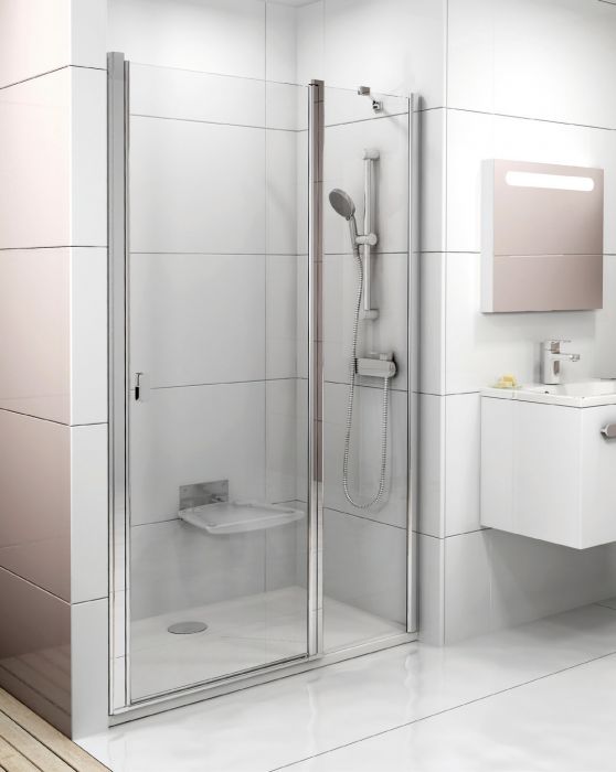 Drzwi 2-częściowe RAVAK Chrome CSD2-100 1000 x 1950 mm alubright szkło hartowane transparent bez powłoki | 0QVACC00Z1