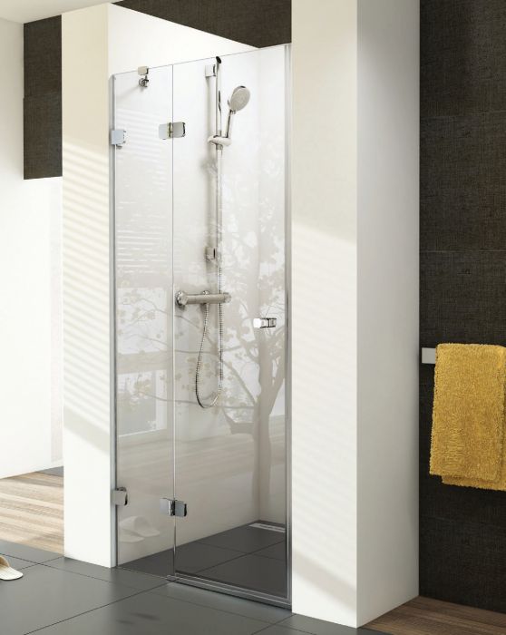 Drzwi uchylne RAVAK Brilliant BSD2-90 strona lewa 900 x 1950 mm chrom szkło hartowane transparent bez powłoki | 0UL7AA00Z1