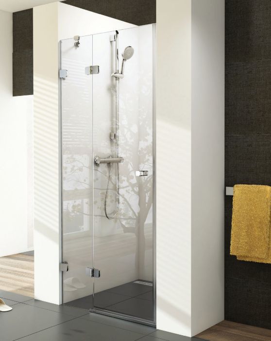 Drzwi uchylne RAVAK Brilliant BSD2-90 strona prawa 900 x 1950 mm chrom szkło hartowane transparent bez powłoki | 0UP7AA00Z1