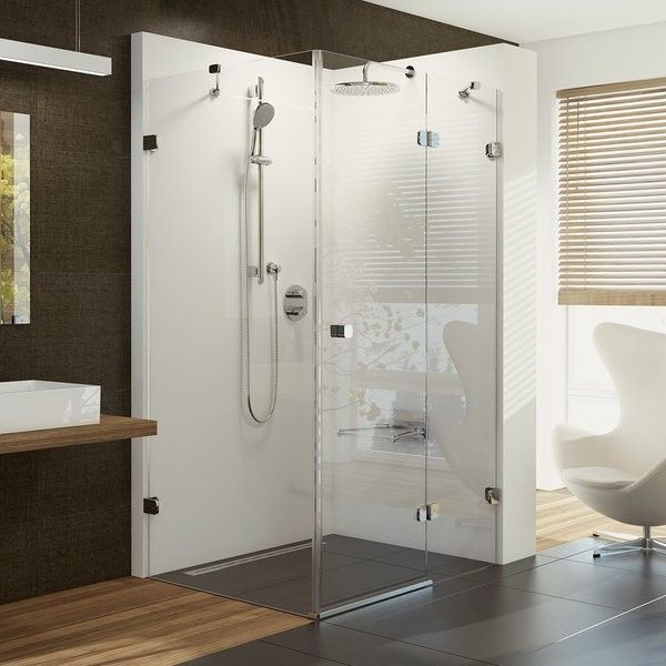 Kabina RAVAK Brilliant BSDPS-110/80 strona prawa 1100 x 1950 chrom transparent | 0UPD4A00Z1