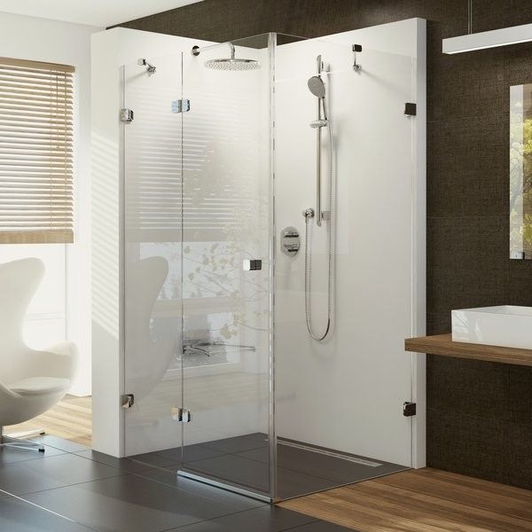 Kabina RAVAK Brilliant BSDPS-120/90 strona prawa 1200 x 1950 mm chrom szkło hartowane transparent bez powłoki | 0UPG7A00Z1