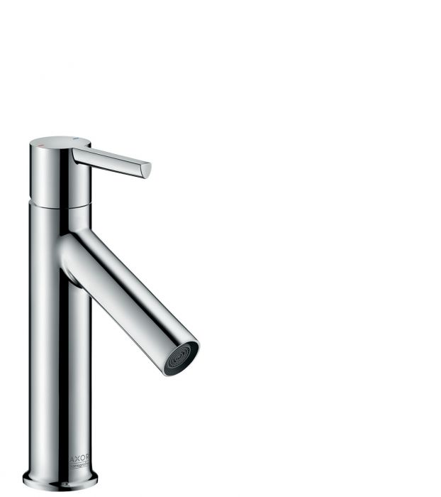 Bateria umywalkowa stojąca HANSGROHE Axor Starck 1-uchwytowa 1-otworowa mosiężna czarny chrom szczotkowany | 10001340