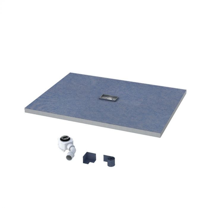 Brodzik STABILSOUND prostokątny podpłytkowy 100 x 90 cm SCHEDPOL SHORTLINE S4 z syfonem szybkoprzepływowym 0,53 l./sek.VIEGA oraz taśmą uszczelniającą i narożnikiem | 10010OP