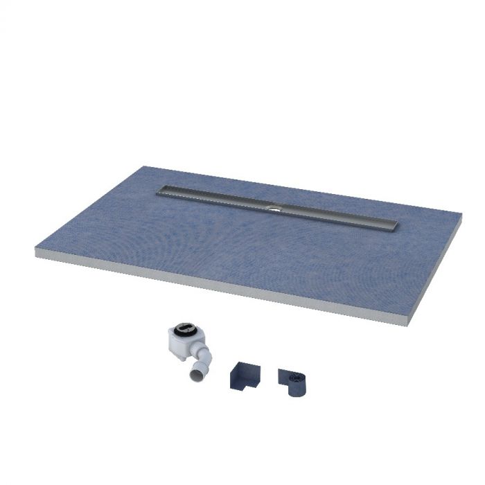 Brodzik STABILSOUND prostokątny podpłytkowy 120 x 90 cm SCHEDPOL BASE w zestawie szybkoprzepływowy syfon | 10011OLDBSL