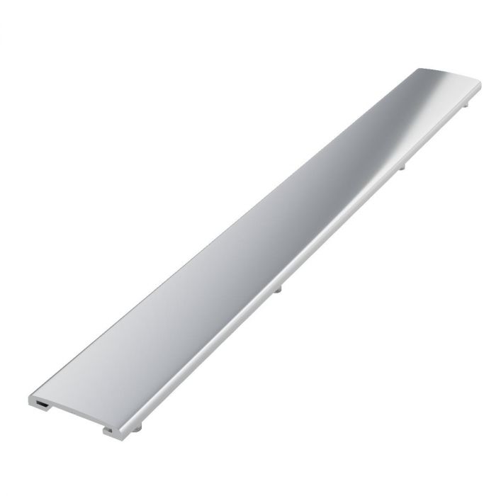 Maskownica odpływów liniowych SCHEDPOL BASE Satyna aluminium 15 x 7 cm | 10060SA