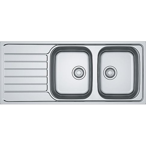 Zlewozmywak 2-komorowy z ociekaczem FRANKE Spark SKX 621 1160 x 160 x 500 mm | 1010592563