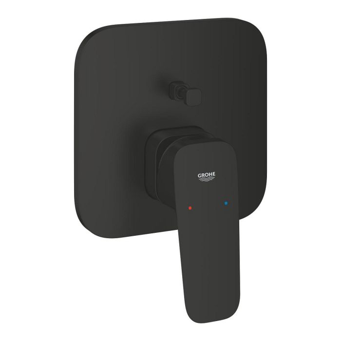 Bateria natryskowa do montażu z elementem podtynkowym (zamawiany osobno) GROHE CUBEO 1-uchwytowa do obsługi dwóch wyjść wody matte black | 1017782430