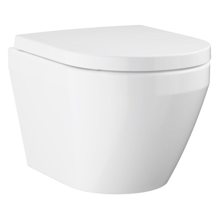 Miska WC kompaktowa GROHE Euro Ceramika wirowa deska wolnoopadająca w zestawie biel alpejska | 102509SH00