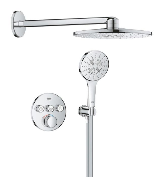 Zestaw prysznicoway GROHE Grohtherm SmartControl podtynkowy chrom z deszczownicą Rainshower SmartActive 310  | 1039970000