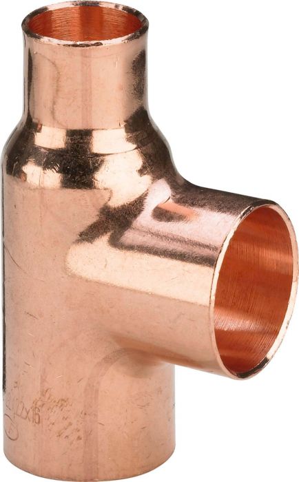 Trójnik równoprzelotowy z miedzi przyłącze lutowane 10 mm 95130