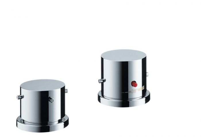 Element natynkowy HANSGROHE Axor Starck do baterii wannowej termostatowej 2-otworowej do montażu na brzegu wanny chrom | 10480000