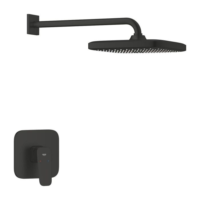 GROHE Cubeo Bundle zestaw prysznicowy z deszczownicą Tempesta 250 matte black