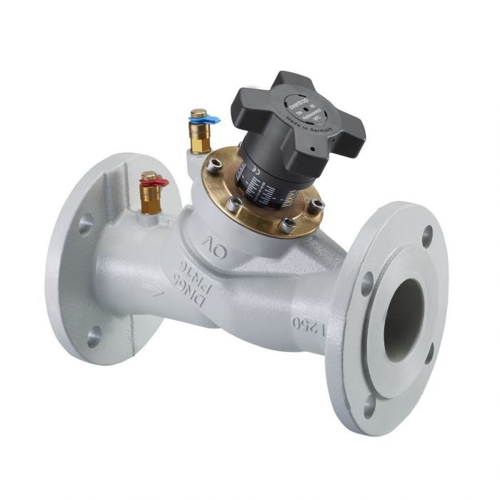 Zawór równoważący obustronnie kołnierze Hydrocontrol VFC DN 80 technika pomiarowa "classic" z zestawem 2 króćców pomiarowych G 1/4" PN 16 Kvs 122.2